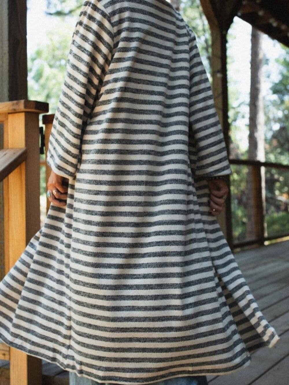 NWT The Nest-Three Bird Nest Endless Love Striped Cardigan - Picture 9 of 15